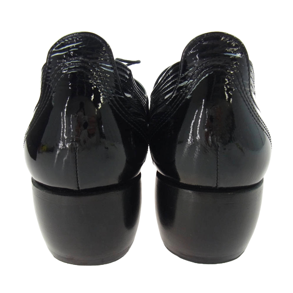 ヒロムタカハラ 97110016 高原啓 BUTTERKNIFE SHOES バターナイフ ヒール シューズ ブラック系 41【中古】