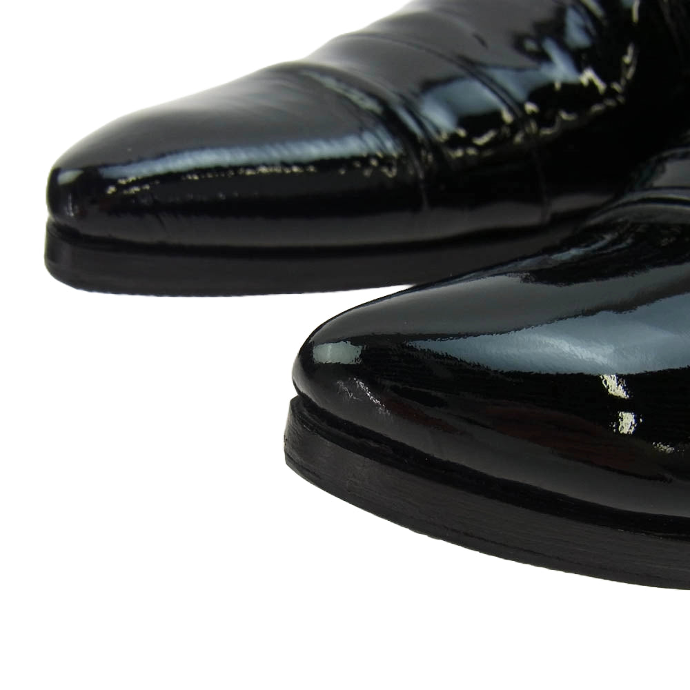 ヒロムタカハラ 97110016 高原啓 BUTTERKNIFE SHOES バターナイフ ヒール シューズ ブラック系 41【中古】