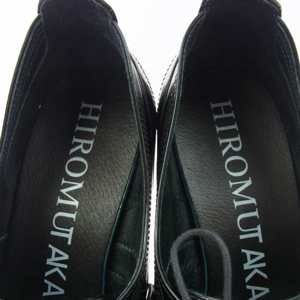 ヒロムタカハラ 97110016 高原啓 BUTTERKNIFE SHOES バターナイフ ヒール シューズ ブラック系 41【中古】