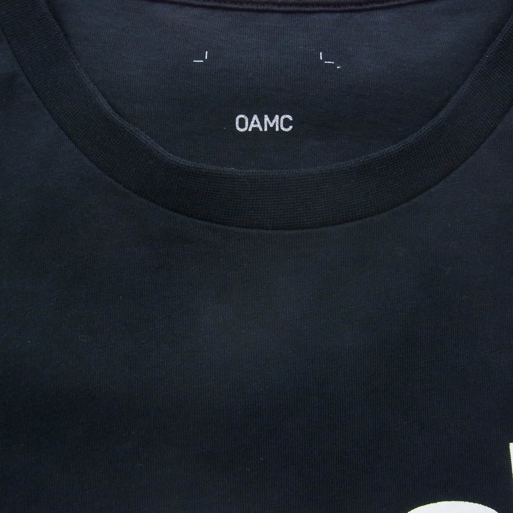 OAMC オーエーエムシー OAYU709382 PROVOKE フロント プリント 半袖 Tシャツ ネイビー系 M【中古】