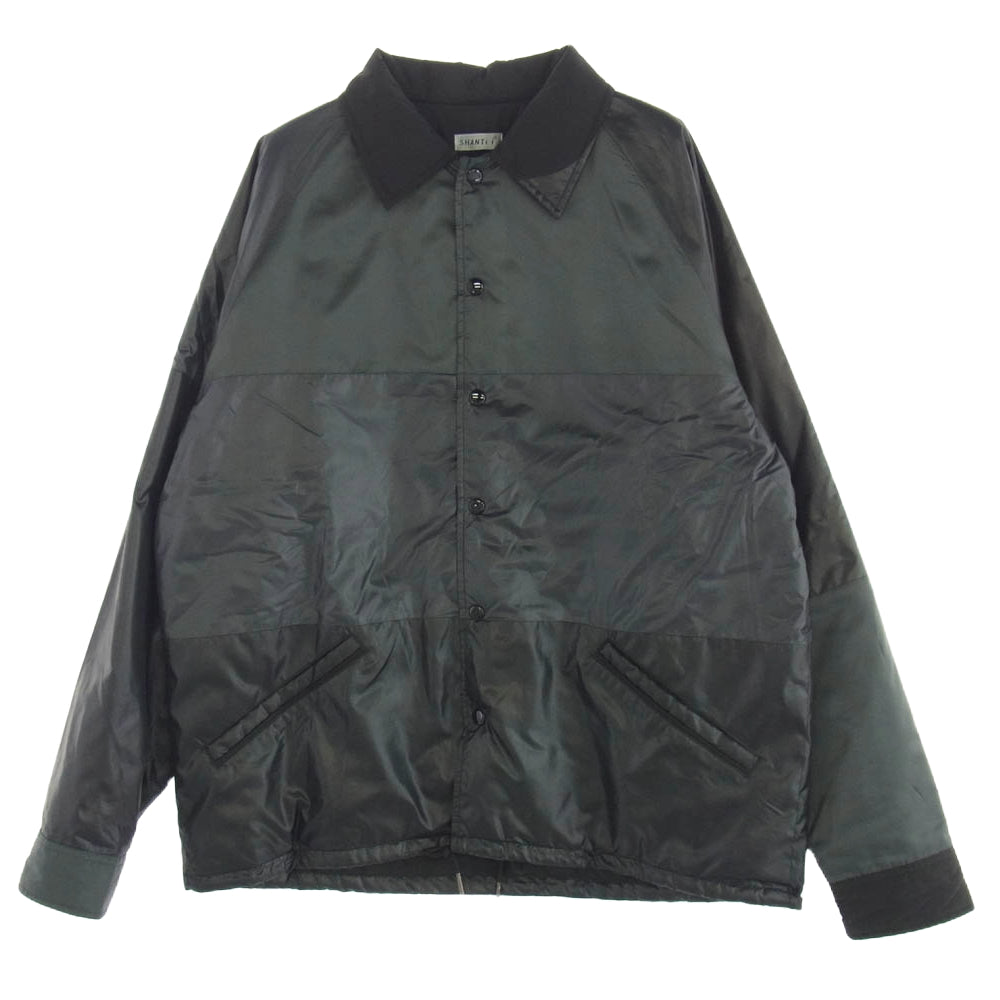 SHANTii シャンティ ナイロン 中綿 コーチジャケット ブラック系 グレー系 L【中古】