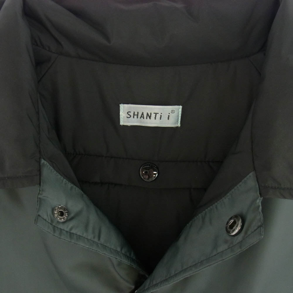SHANTii シャンティ ナイロン 中綿 コーチジャケット ブラック系 グレー系 L【中古】