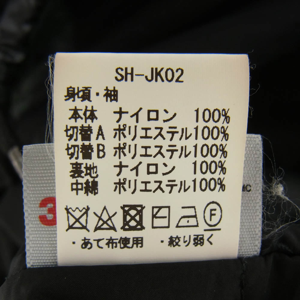 SHANTii シャンティ ナイロン 中綿 コーチジャケット ブラック系 グレー系 L【中古】