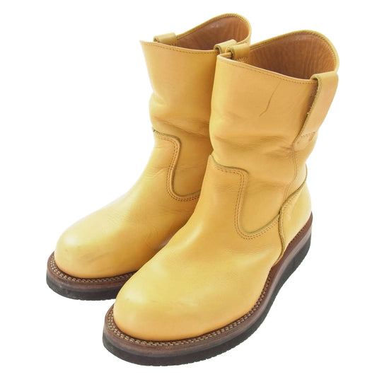 MADE IN GM JAPAN メイドインジーエムジャパン TIGER PECOS BOOTS vibram ビブラム ソール タイガー ペコス ブーツ ライトブラウン系 8.5【中古】