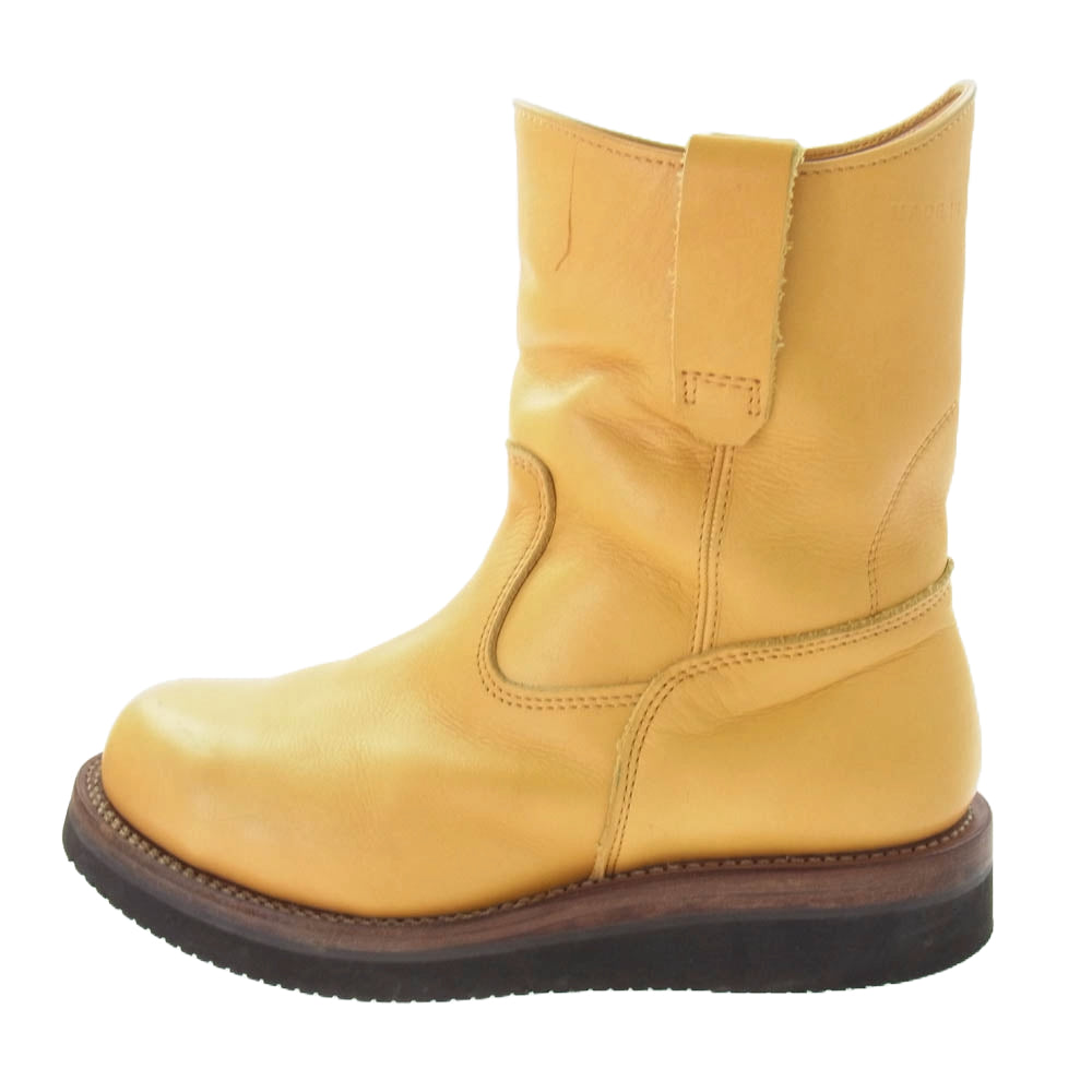 MADE IN GM JAPAN メイドインジーエムジャパン TIGER PECOS BOOTS vibram ビブラム ソール タイガー ペコス ブーツ ライトブラウン系 8.5【中古】