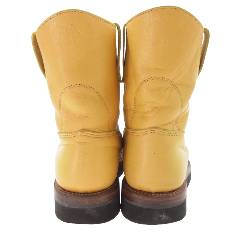 MADE IN GM JAPAN メイドインジーエムジャパン TIGER PECOS BOOTS vibram ビブラム ソール タイガー ペコス ブーツ ライトブラウン系 8.5【中古】