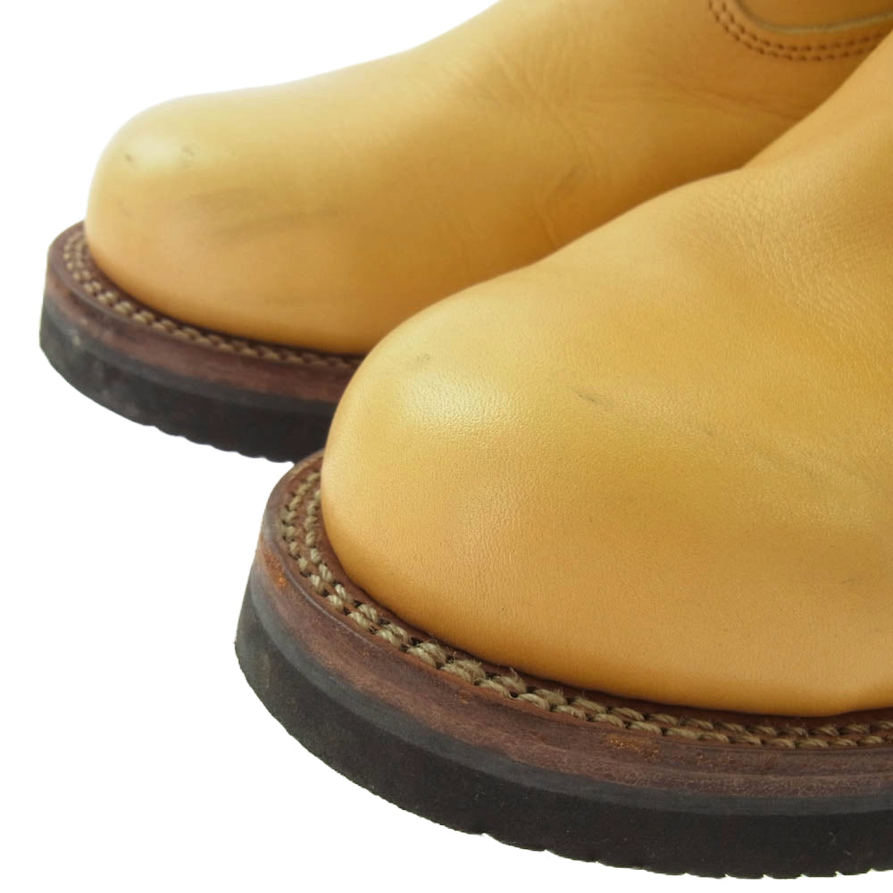 MADE IN GM JAPAN メイドインジーエムジャパン TIGER PECOS BOOTS vibram ビブラム ソール タイガー ペコス ブーツ ライトブラウン系 8.5【中古】