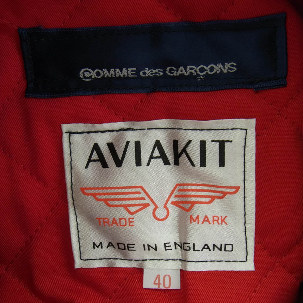 COMME des GARCONS コムデギャルソン 24AW KZ-J017-051-2-5 Lewis Leathers ルイスレザーズ 青山店限定 WEAR YOUR FREEDOM ペイント＆スレ加工 ダブルライダース レザー ジャケット ブラック系 40【極上美品】【中古】