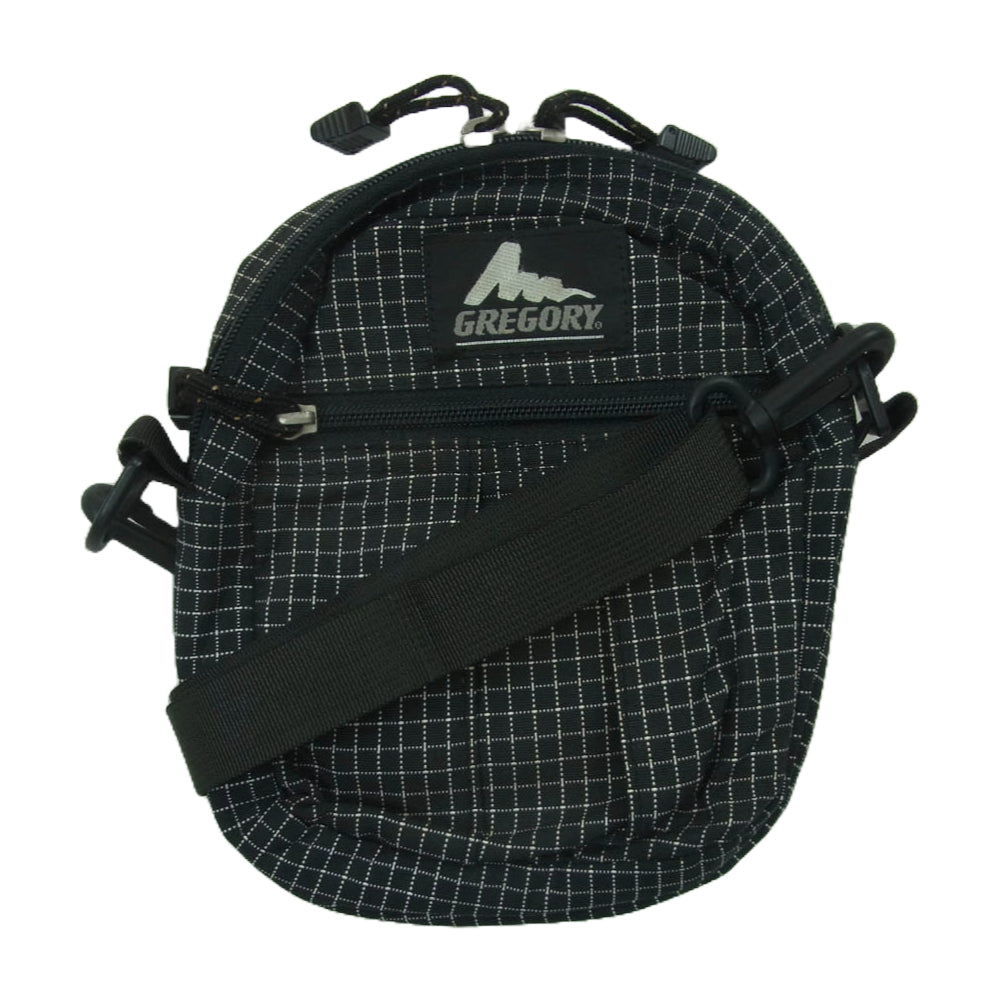 GREGORY グレゴリー USA製 旧タグ クイック ポケット S スペクトラム ショルダー ボディ バッグ ブラック系 M【中古】