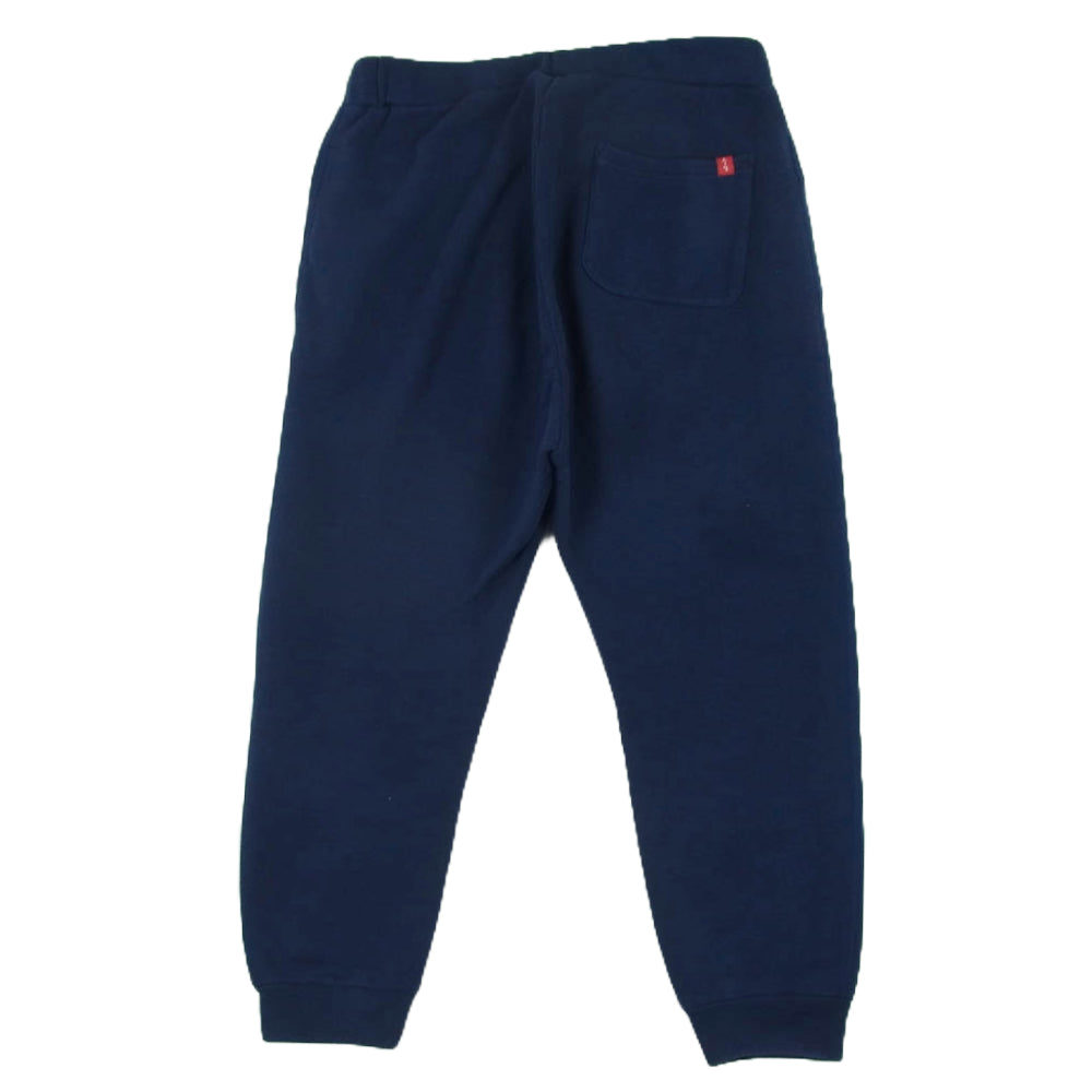 LOOPWHEELER ループウィラー イージー スウェット パンツ コットン 日本製 ネイビー系 XL【中古】