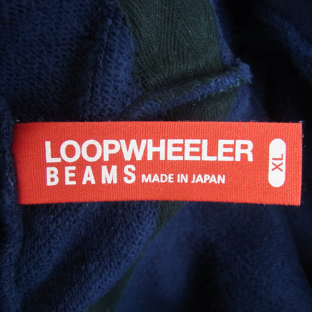 LOOPWHEELER ループウィラー イージー スウェット パンツ コットン 日本製 ネイビー系 XL【中古】