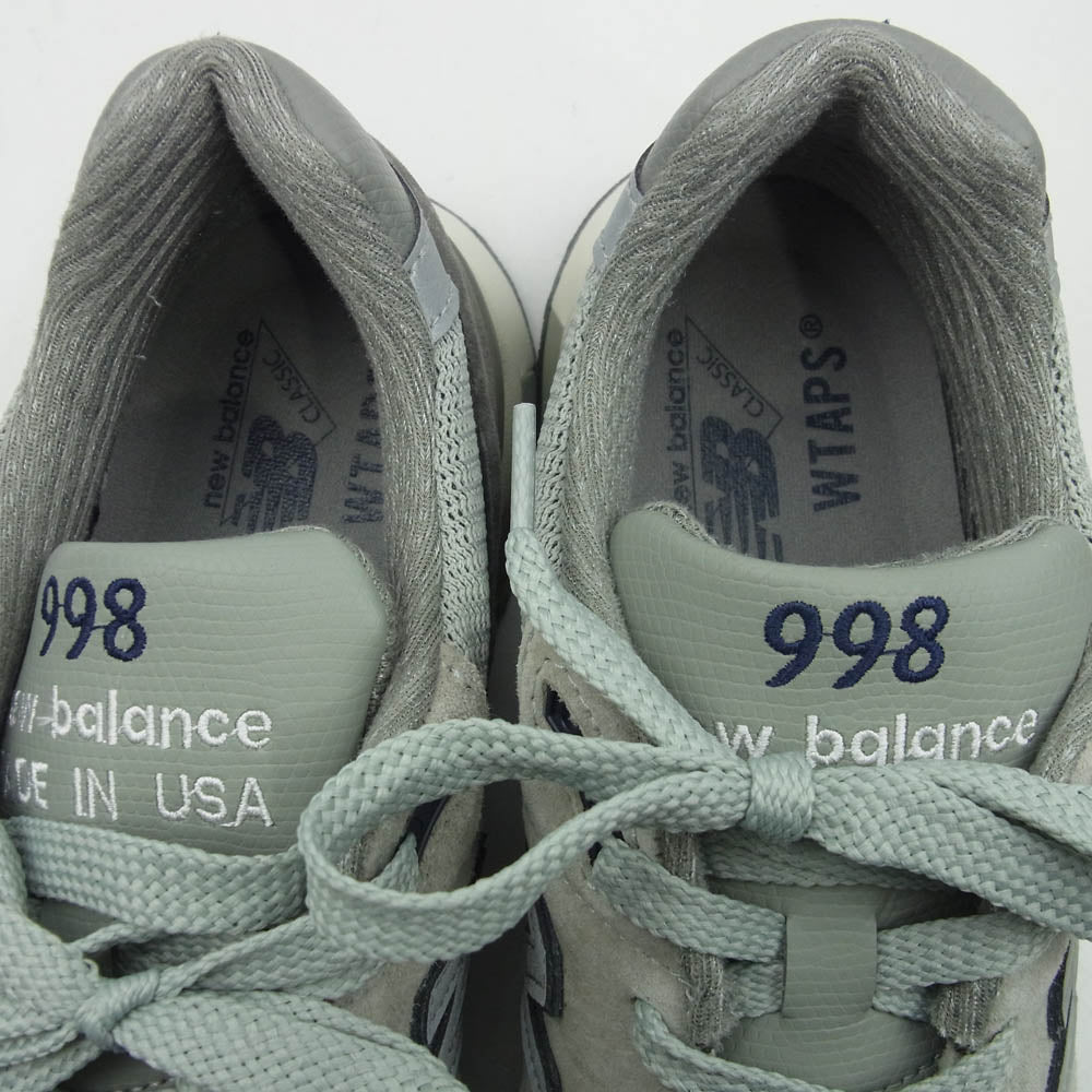 NEW BALANCE ニューバランス U998WT × WTAPS 998 スニーカー ランニングシューズ グレー系 28cm【美品】【中古】