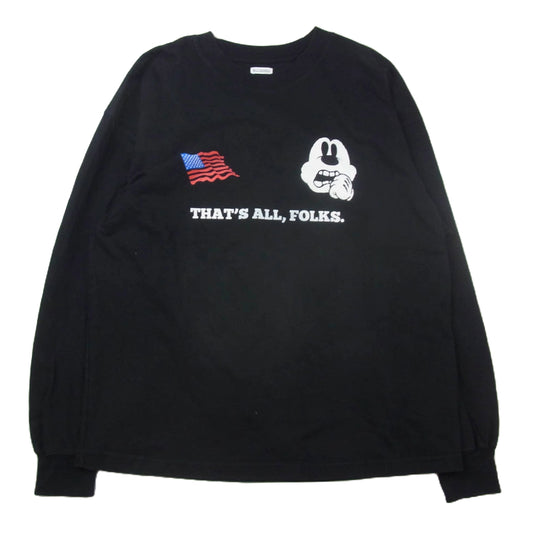 ウィリー チャバリア BAD RODANT RUFFNECK T ロングスリーブ Tシャツ ブラック系 M【中古】