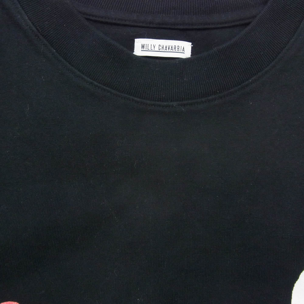 ウィリー チャバリア BAD RODANT RUFFNECK T ロングスリーブ Tシャツ ブラック系 M【中古】