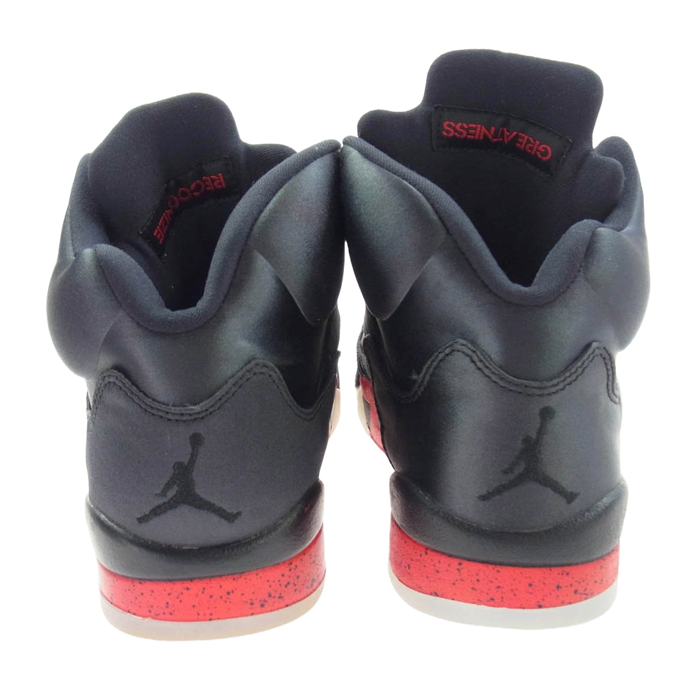 NIKE ナイキ 136027-006 Air Jordan 5 エア ジョーダン Satin Bred サテン ブレッド スニーカー ブラック系 レッド系 26cm【中古】