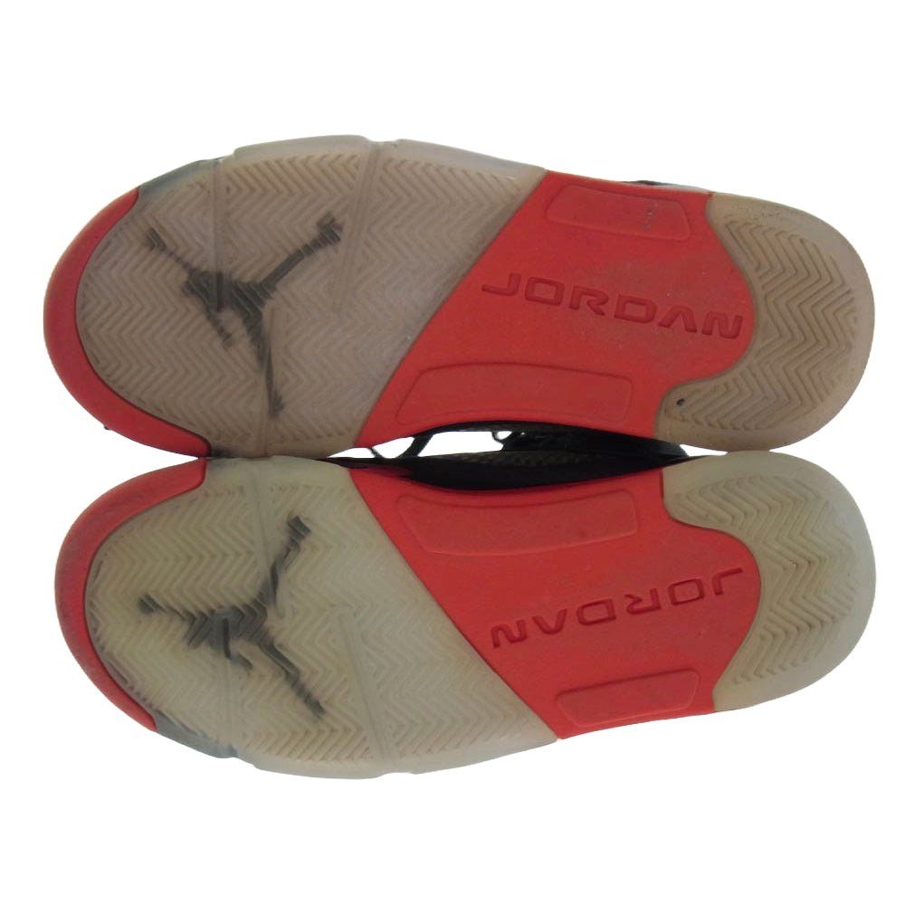 NIKE ナイキ 136027-006 Air Jordan 5 エア ジョーダン Satin Bred サテン ブレッド スニーカー ブラック系 レッド系 26cm【中古】