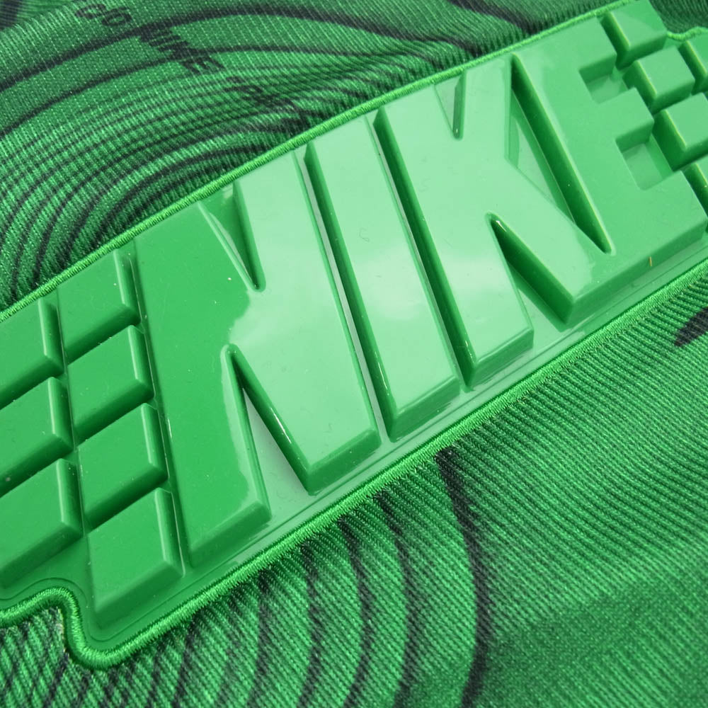 NIKE ナイキ × OFF-WHITE オフホワイト FQ0998-389  Allover Print Uniform オールオーバープリント ユニフォーム シャツ グリーン系 L【中古】