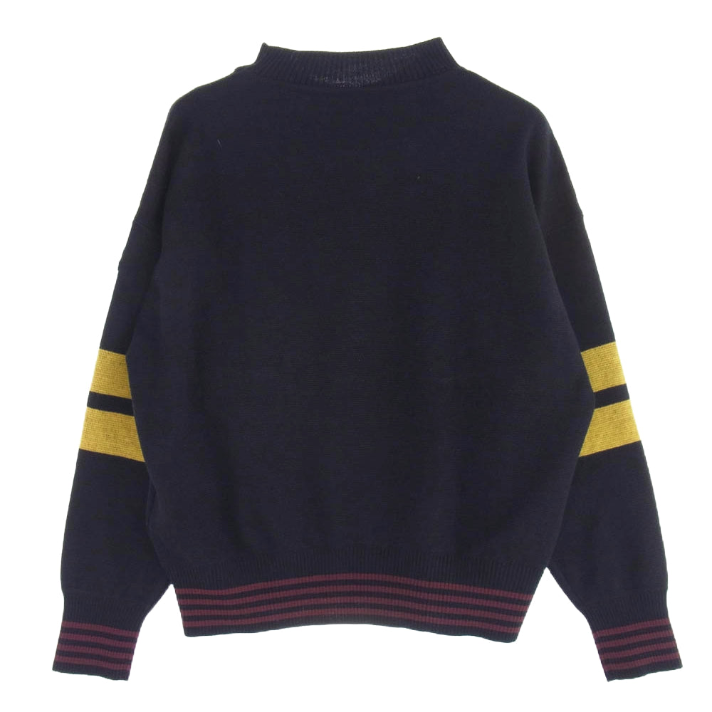 MONCLER モンクレール H209L9C00002 M2497 × Palm Angels パームエンジェルス ベア ニット ネイビー系 S【中古】
