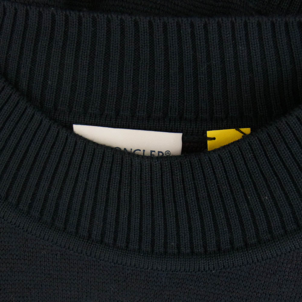 MONCLER モンクレール H209L9C00002 M2497 × Palm Angels パームエンジェルス ベア ニット ネイビー系 S【中古】