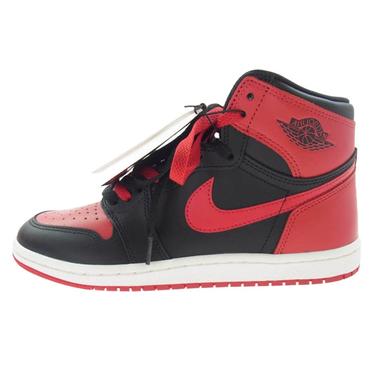 NIKE ナイキ HV6674-067 フェイクバスターズ鑑定済み Air Jordan 1 エア ジョーダン ワン High 85 Bred ハイ 85 ブレッド スニーカー ブラック系 レッド系 26.5cm【新古品】【未使用】【中古】