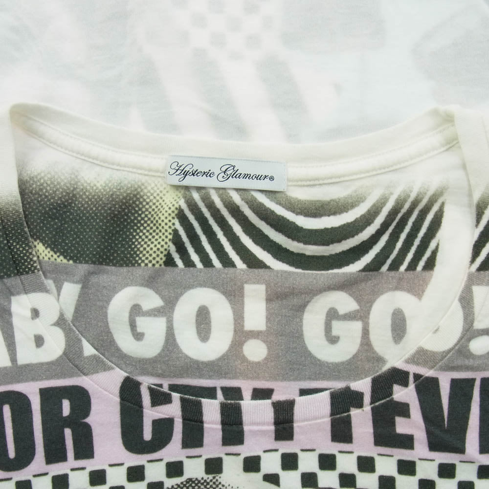 HYSTERIC GLAMOUR ヒステリックグラマー 0123CT13 ヒスガール プリント Ｔシャツ 半袖カットソー マルチカラー系 FREE【中古】