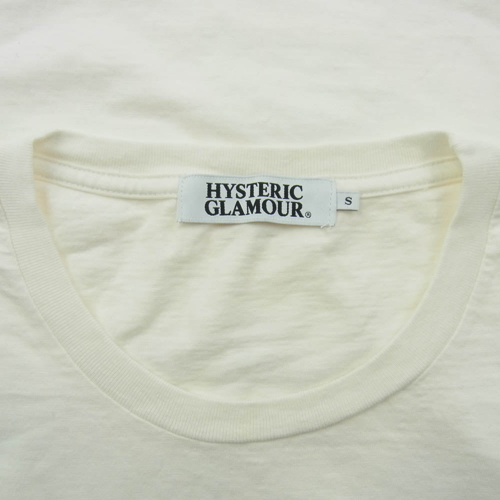 HYSTERIC GLAMOUR ヒステリックグラマー 0242CT11 MONSTER STADIUM フロントプリント Ｔシャツ 半袖カットソー オフホワイト系 S【中古】