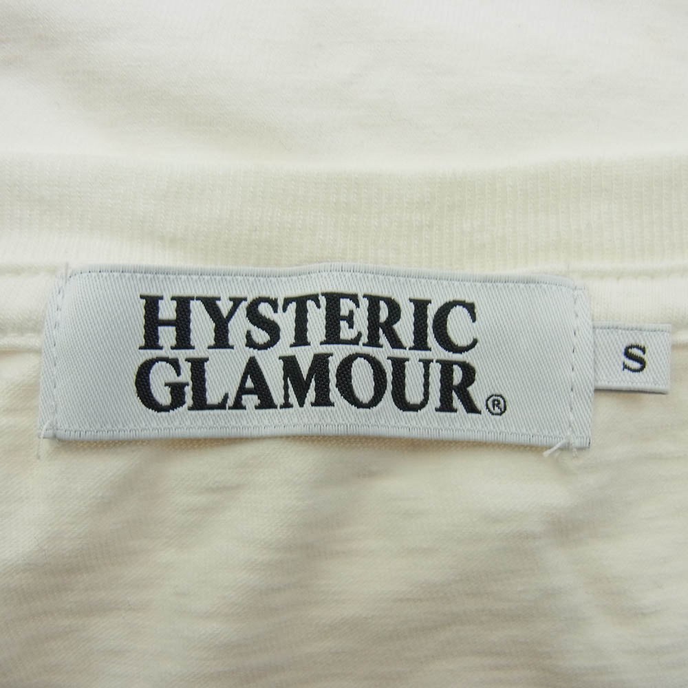 HYSTERIC GLAMOUR ヒステリックグラマー 0242CT11 MONSTER STADIUM フロントプリント Ｔシャツ 半袖カットソー オフホワイト系 S【中古】