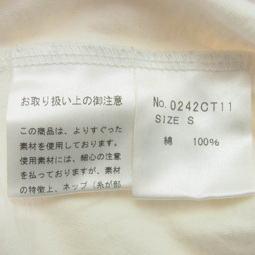 HYSTERIC GLAMOUR ヒステリックグラマー 0242CT11 MONSTER STADIUM フロントプリント Ｔシャツ 半袖カットソー オフホワイト系 S【中古】