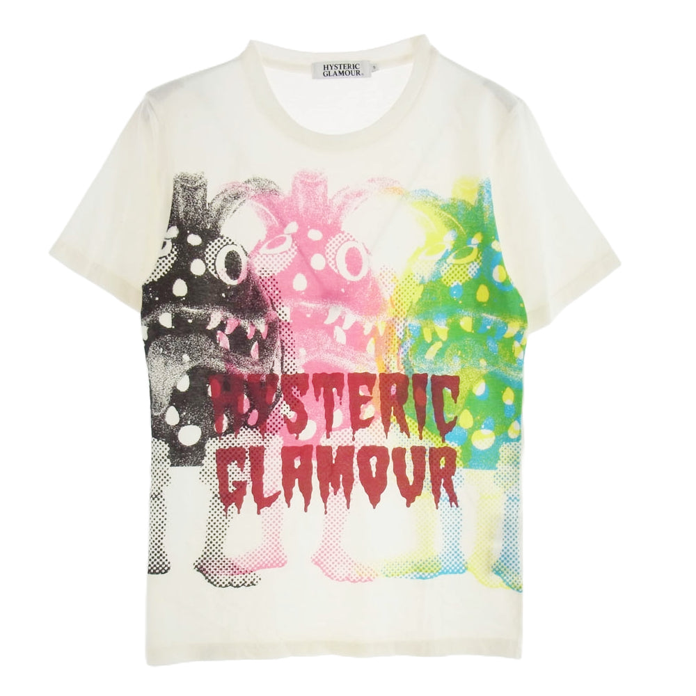 HYSTERIC GLAMOUR ヒステリックグラマー 0233CT08 フロントプリント Ｔシャツ 半袖カットソー マルチカラー系 S【中古】