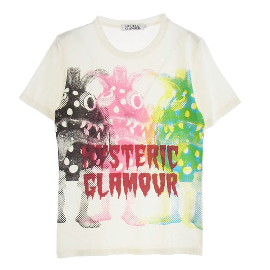 HYSTERIC GLAMOUR ヒステリックグラマー 0233CT08 フロントプリント Ｔシャツ 半袖カットソー マルチカラー系 S【中古】