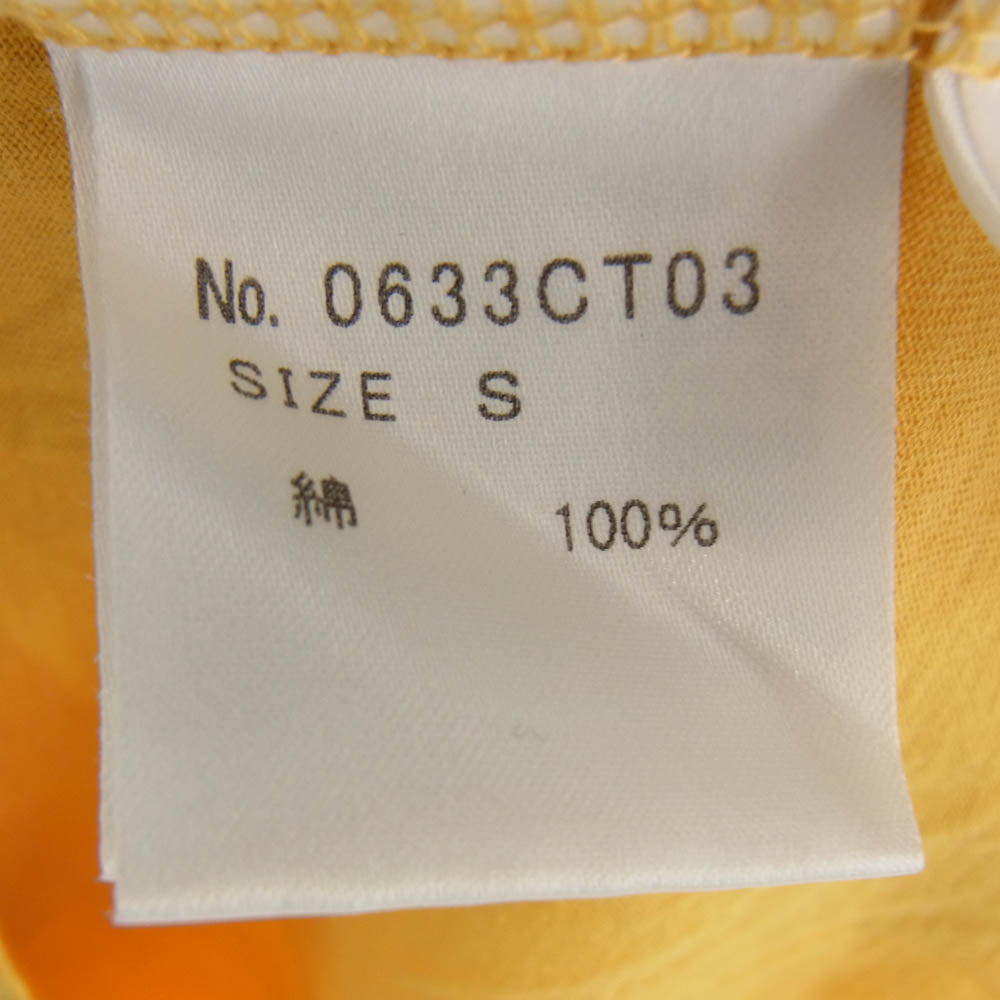 HYSTERIC GLAMOUR ヒステリックグラマー 0633CT03 × THE ROLLING STONES ローリングストーンズ プリント Ｔシャツ 半袖カットソー イエロー系 S【中古】