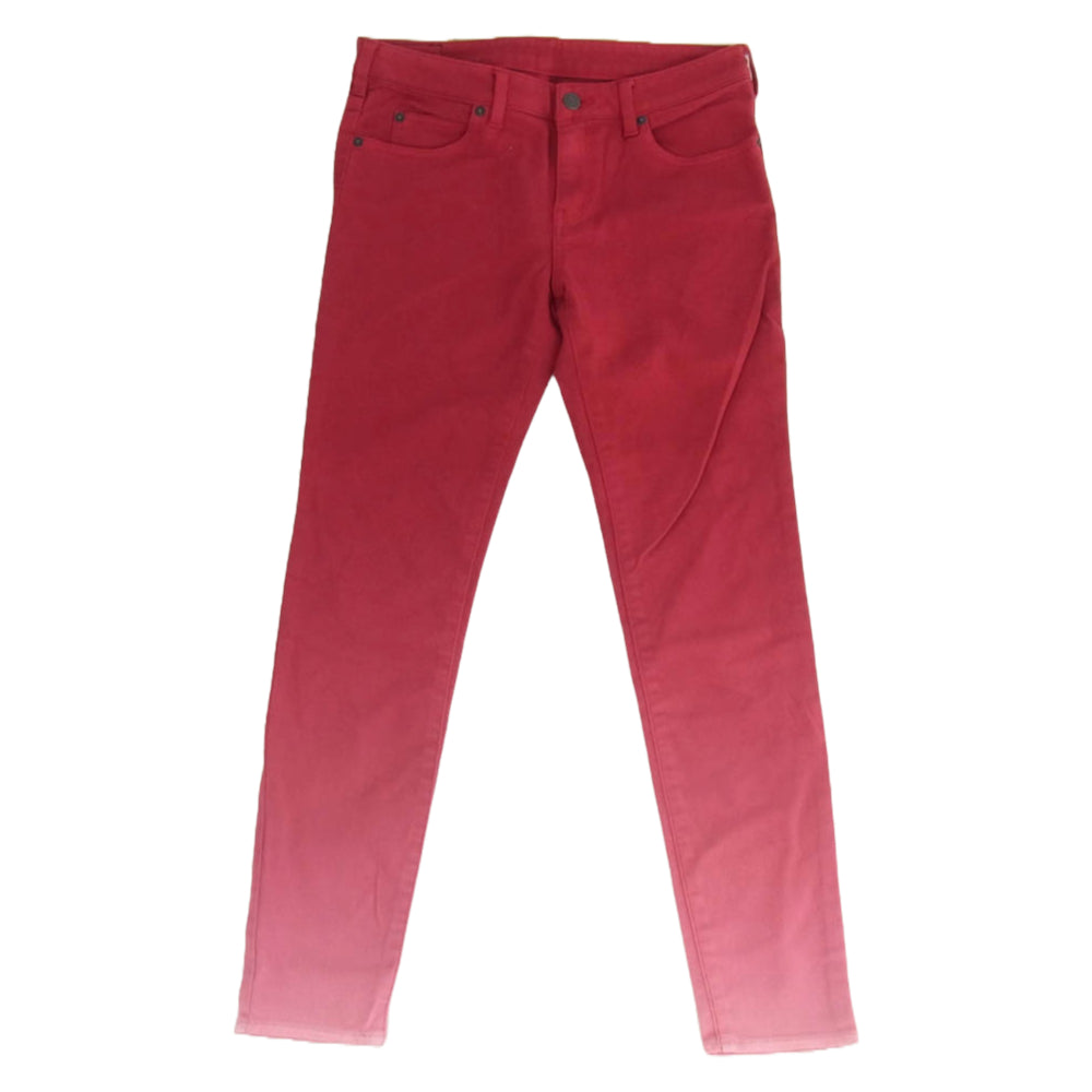 HYSTERIC GLAMOUR ヒステリックグラマー 0133AP02 グラデーション ストレッチ スキニーパンツ レッド系 M【中古】