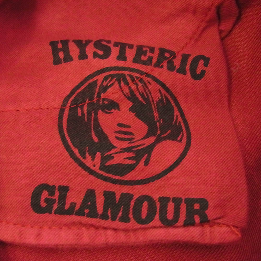 HYSTERIC GLAMOUR ヒステリックグラマー 0133AP02 グラデーション ストレッチ スキニーパンツ レッド系 M【中古】