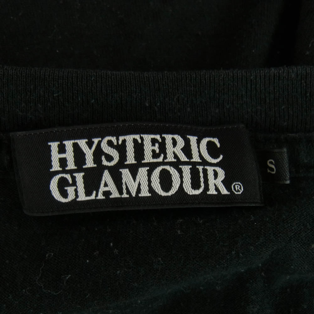 HYSTERIC GLAMOUR ヒステリックグラマー 0224CL03 ヒスガール フロントプリント ロングスリーブ カットソー 長袖 ブラック ブラック系 S【中古】