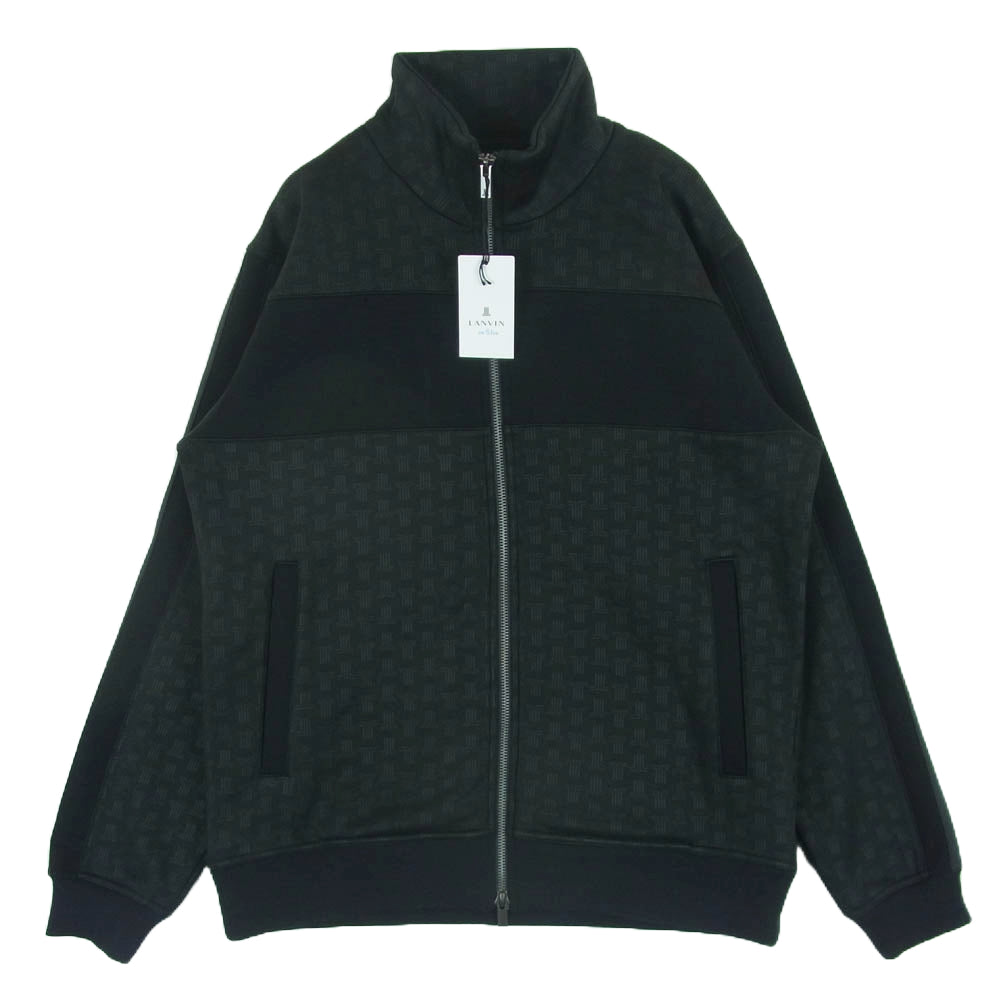 LANVIN ランバン en Bleu ダブルジップ トラック ジャケット 中国製 ブラック系 ダークグレー系 48【中古】