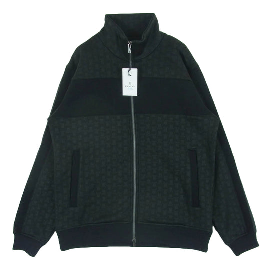 LANVIN ランバン en Bleu ダブルジップ トラック ジャケット 中国製 ブラック系 ダークグレー系 48【中古】