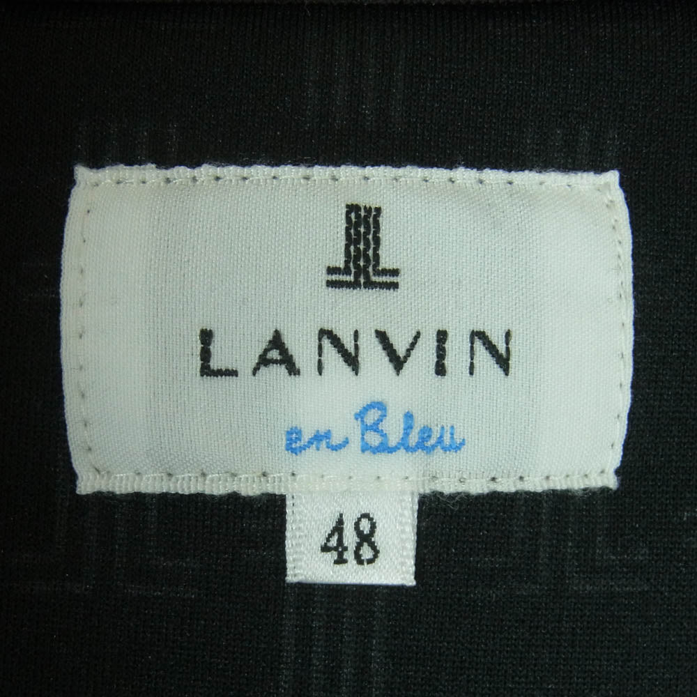 LANVIN ランバン en Bleu ダブルジップ トラック ジャケット 中国製 ブラック系 ダークグレー系 48【中古】