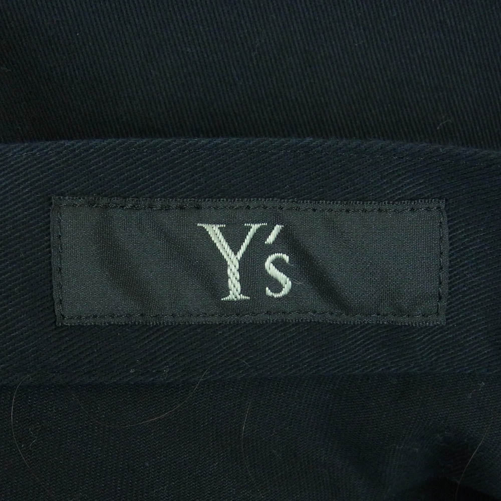 Y's Yohji Yamamoto ワイズ ヨウジヤマモト YC-S80-002 フロントポケット ミドル丈 コットン スカート ブラック系 1【中古】