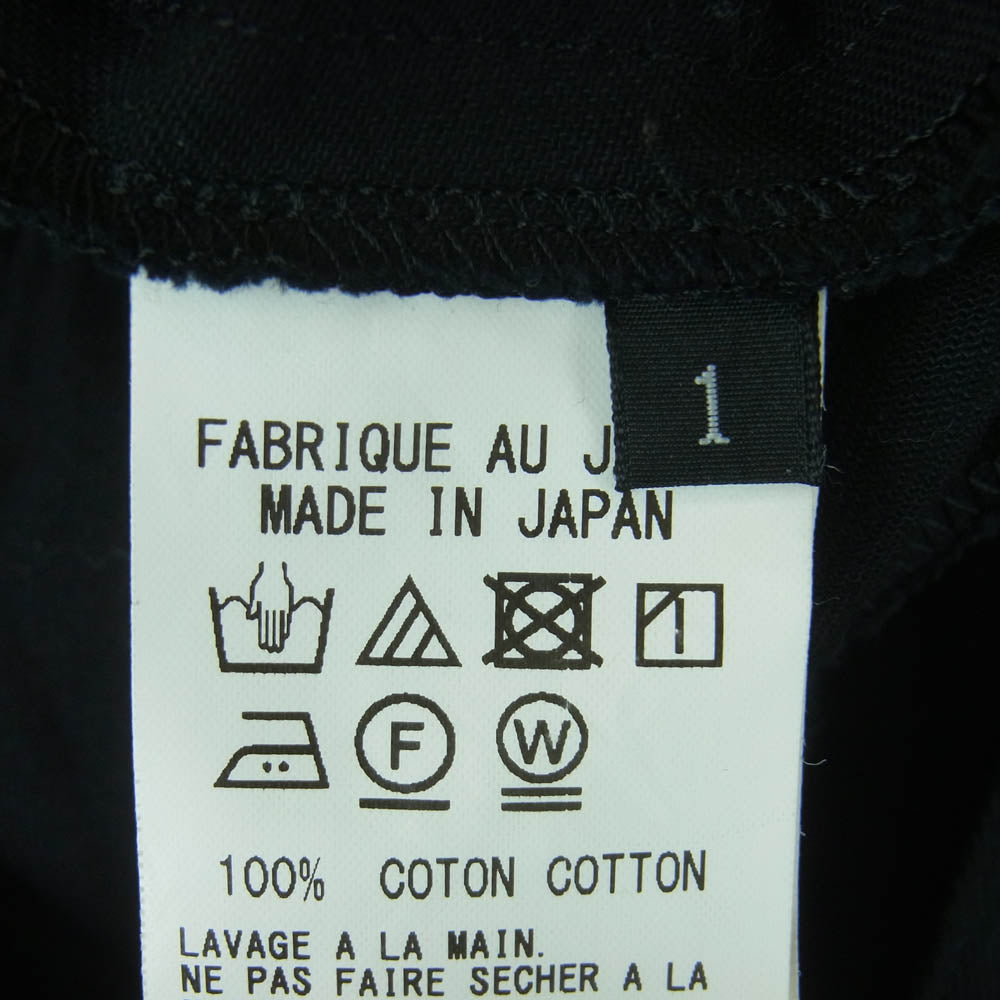 Y's Yohji Yamamoto ワイズ ヨウジヤマモト YC-S80-002 フロントポケット ミドル丈 コットン スカート ブラック系 1【中古】