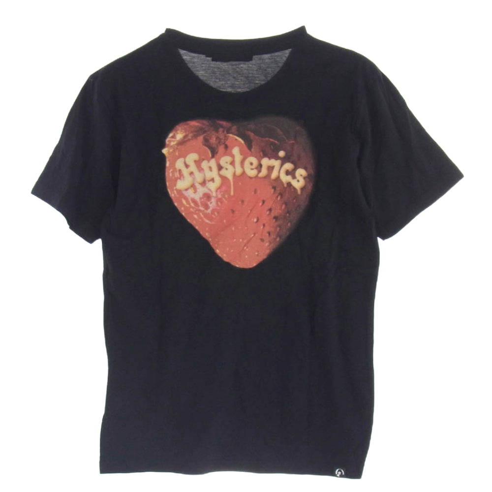 HYSTERIC GLAMOUR ヒステリックグラマー 0233CT26 SKULL BERRY スカル ストロベリー プリント Ｔシャツ 半袖カットソー ブラック系 S【中古】