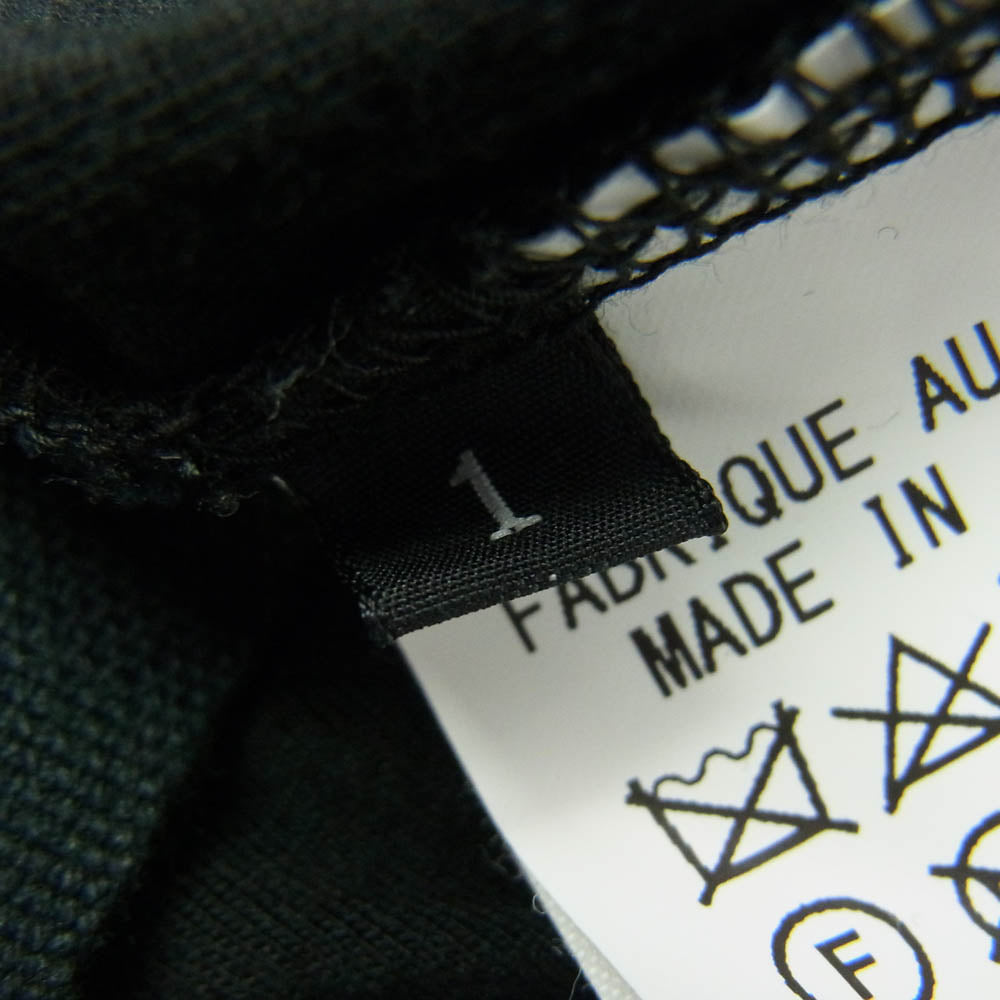 グラウンドワイ ヨウジヤマモト GC-T08-801 素材切替 ロングスリーブ ワンピース 長袖 ブラック系 1【中古】