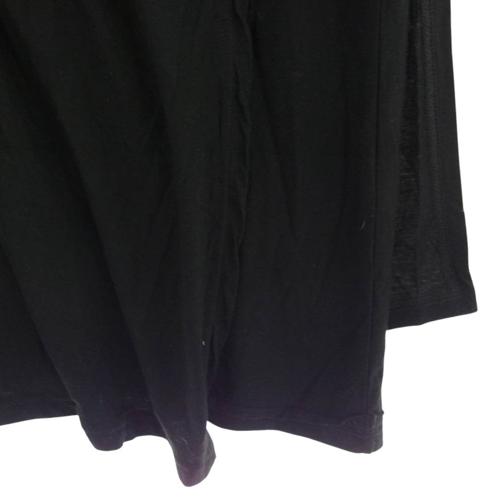 グラウンドワイ ヨウジヤマモト GC-T08-801 素材切替 ロングスリーブ ワンピース 長袖 ブラック系 1【中古】