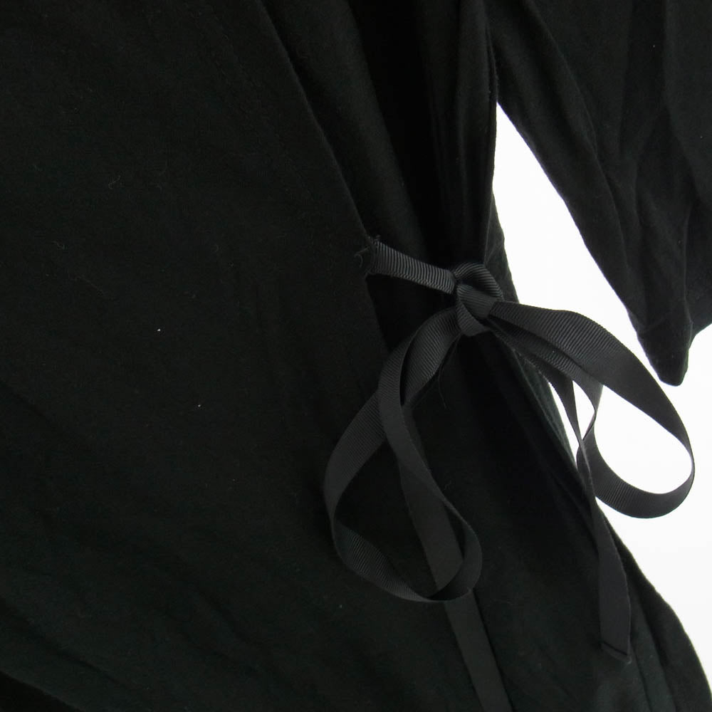 グラウンドワイ ヨウジヤマモト GC-T08-801 素材切替 ロングスリーブ ワンピース 長袖 ブラック系 1【中古】