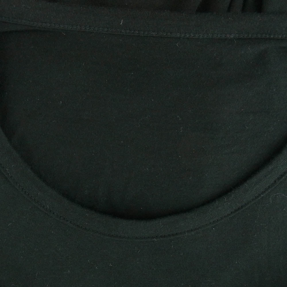 グラウンドワイ ヨウジヤマモト 19AW GA-T19-046 ロングスリーブ ドレープ カットソー 長袖 ブラック系 1【中古】