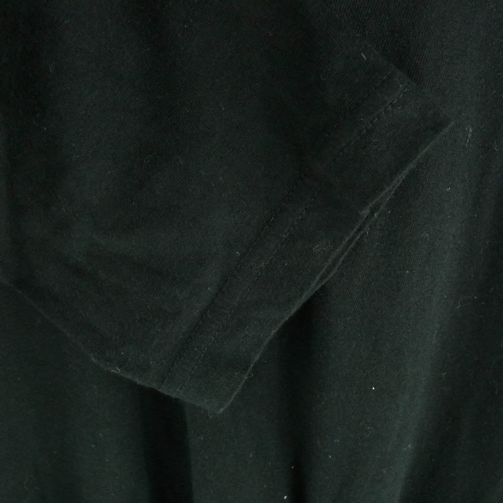 グラウンドワイ ヨウジヤマモト 19AW GA-T19-046 ロングスリーブ ドレープ カットソー 長袖 ブラック系 1【中古】