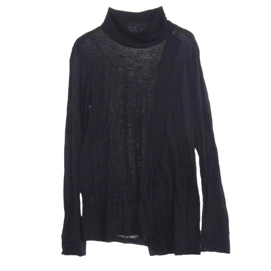 Y's Yohji Yamamoto ワイズ ヨウジヤマモト YC-T08-160 カットオフ タートルネック 長袖カットソー ブラック系 2【中古】
