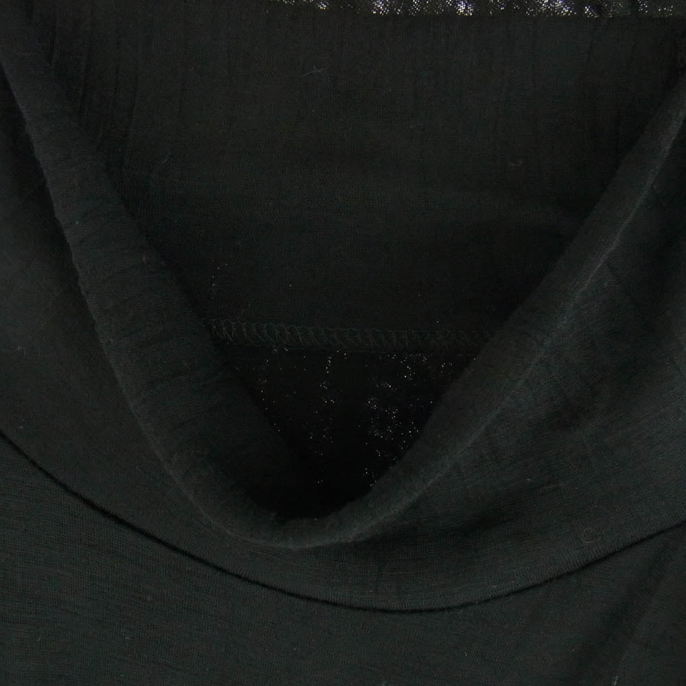 Y's Yohji Yamamoto ワイズ ヨウジヤマモト YC-T08-160 カットオフ タートルネック 長袖カットソー ブラック系 2【中古】
