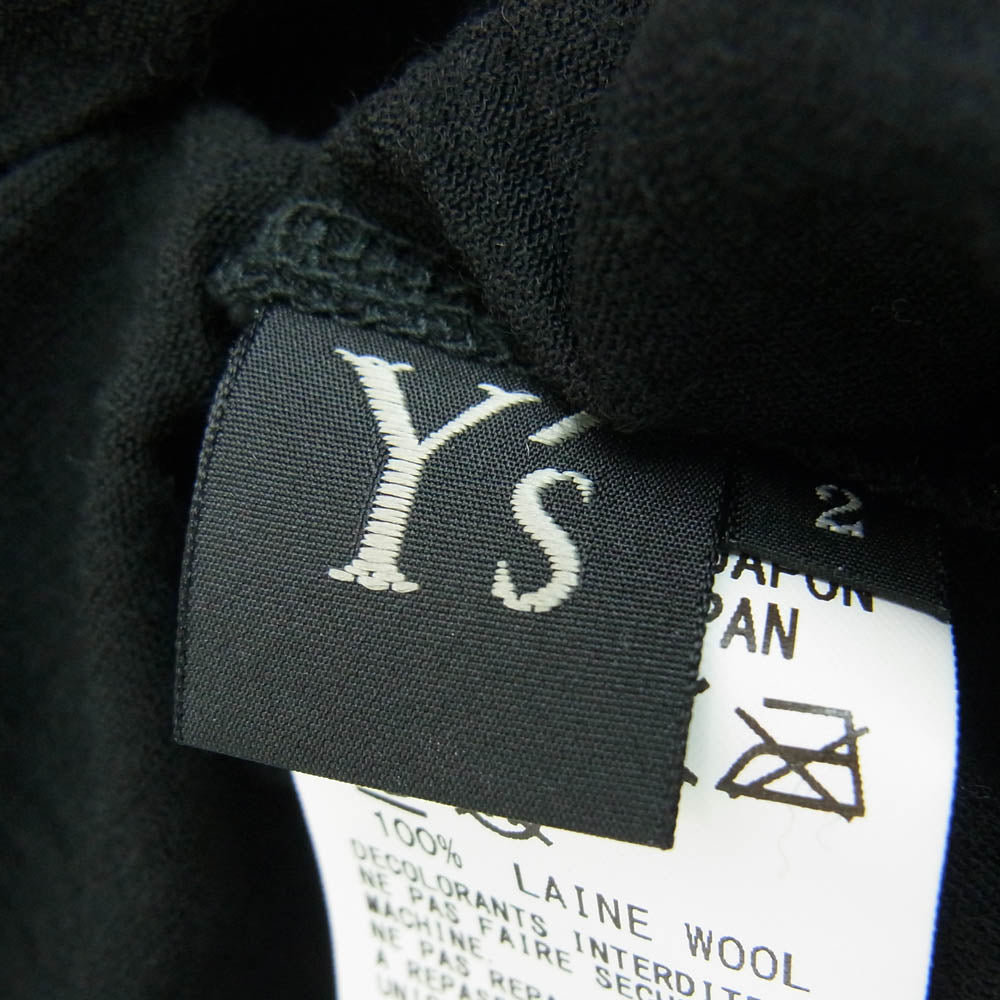 Y's Yohji Yamamoto ワイズ ヨウジヤマモト YC-T08-160 カットオフ タートルネック 長袖カットソー ブラック系 2【中古】