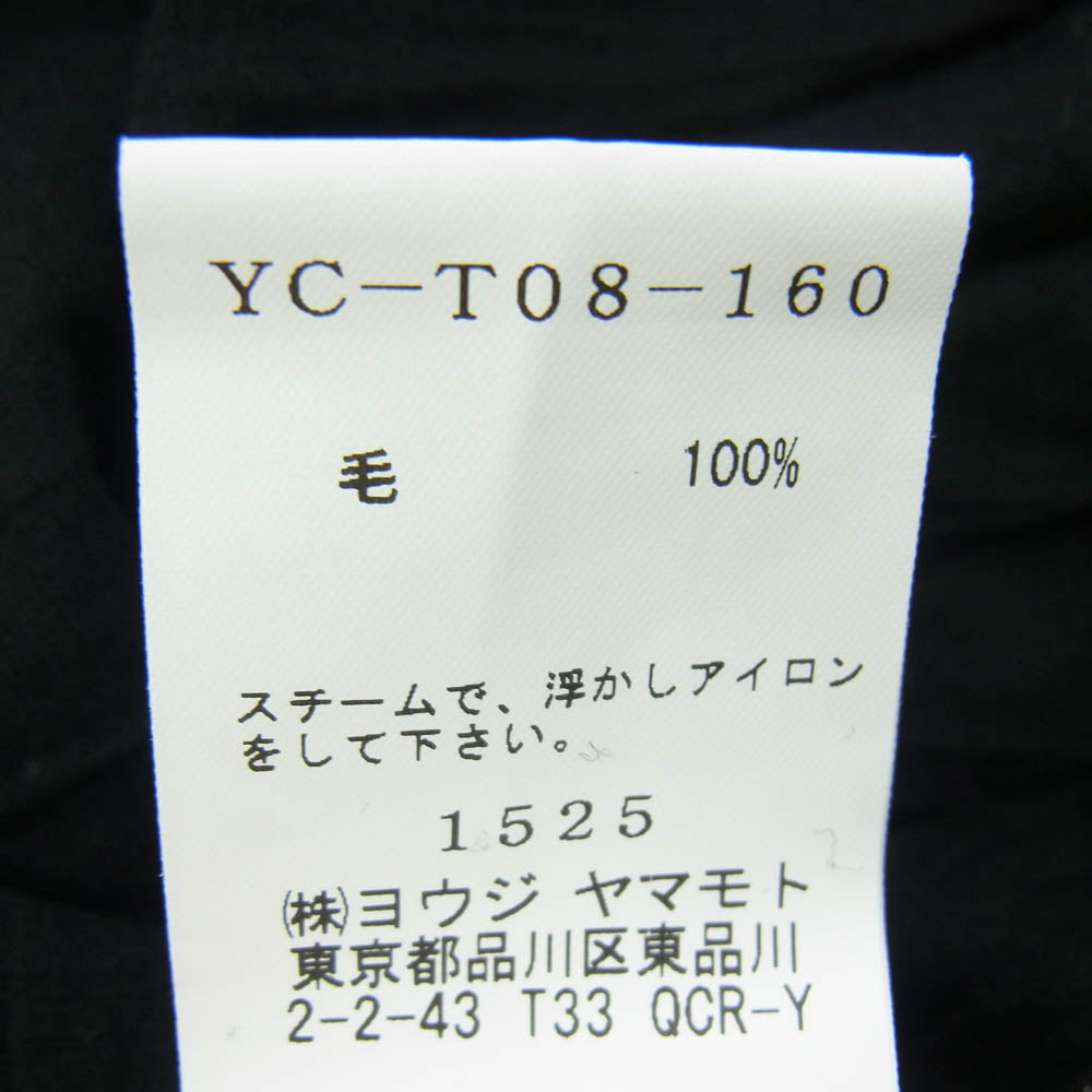 Y's Yohji Yamamoto ワイズ ヨウジヤマモト YC-T08-160 カットオフ タートルネック 長袖カットソー ブラック系 2【中古】