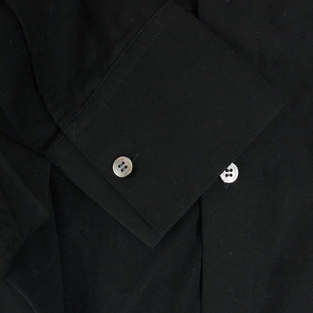グラウンドワイ ヨウジヤマモト GZ-B16-800 アシンメトリー テンセル 長袖シャツ ブラック系 3【中古】